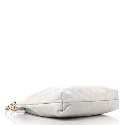 Chanel Iridescent Calfskin Quilted Chanel 22 White 4 of 9