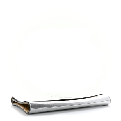 Saint Laurent Metallic Calfskin Monogram Large Belle De Jour Clutch Silver 4 of 7