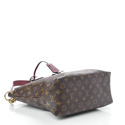 Louis Vuitton Monogram Flower Zipped Tote MM Bordeaux 3 of 8