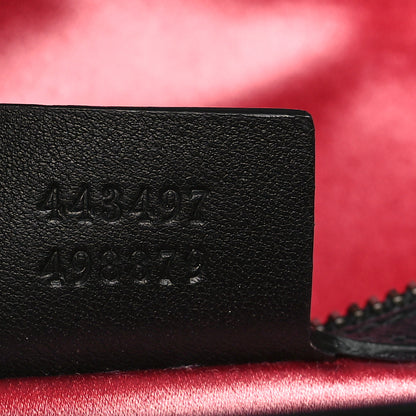 Gucci Velvet Matelasse Small GG Marmont Shoulder Bag Black 7 of 9