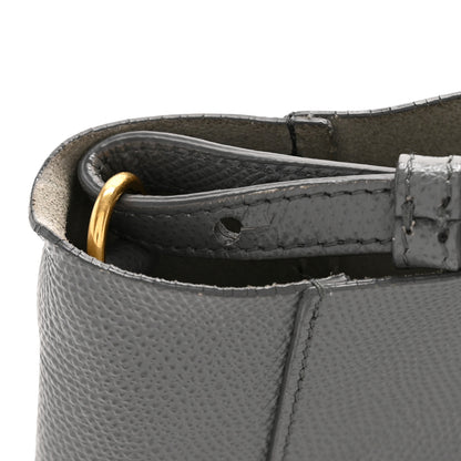 Celine Grained Calfskin Small Vertical Bi-Cabas Kohl Washed Blue 12 of 12