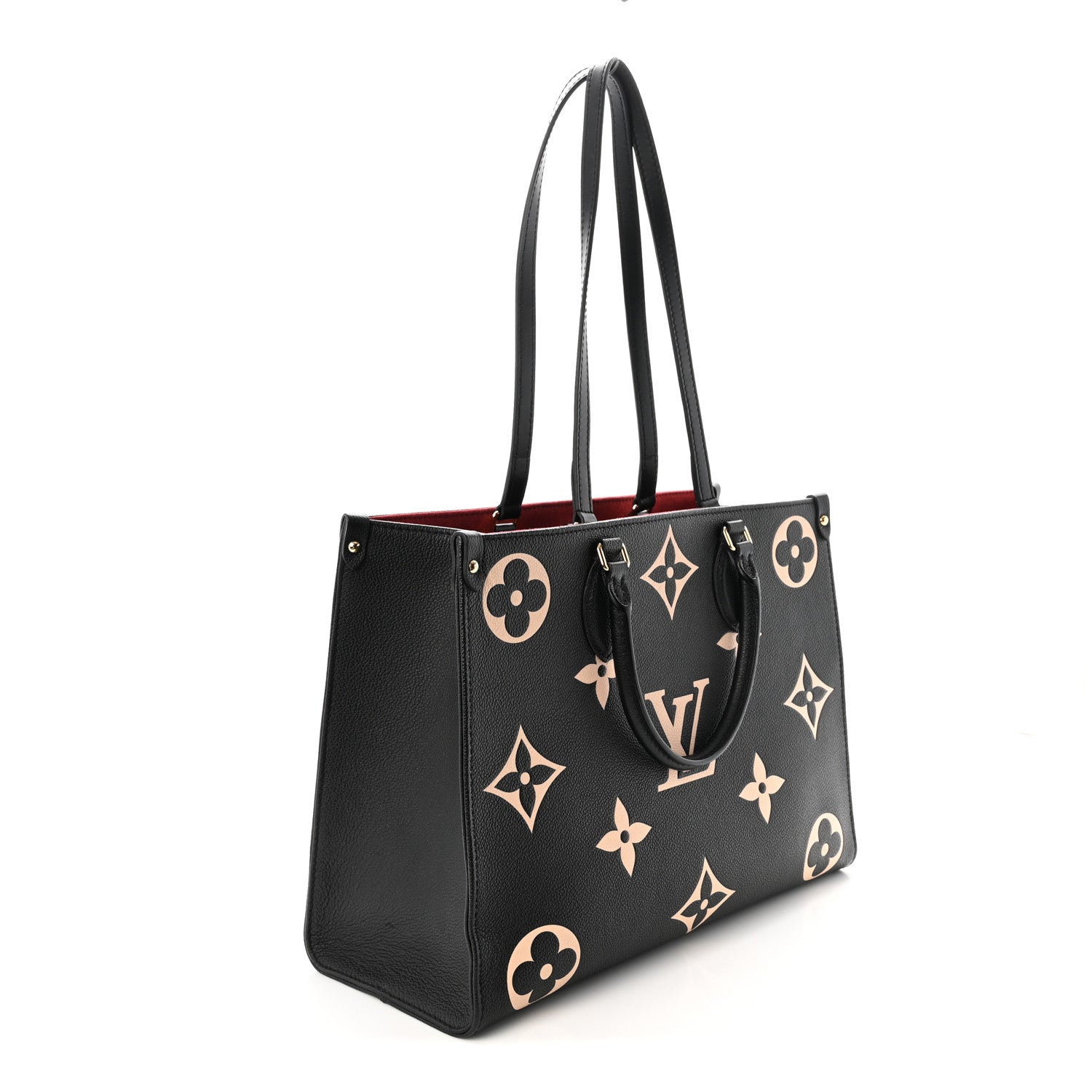 Louis Vuitton Empreinte Monogram Giant Onthego MM Black Beige 3 of 9