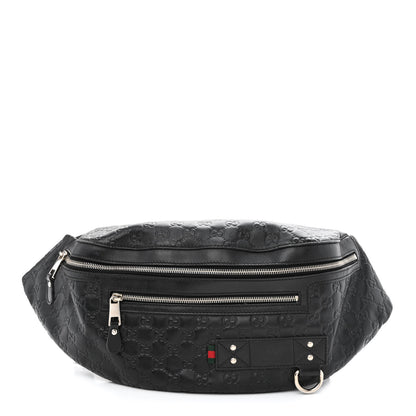 Gucci Guccissima Waist Belt Bag Black 1 of 12