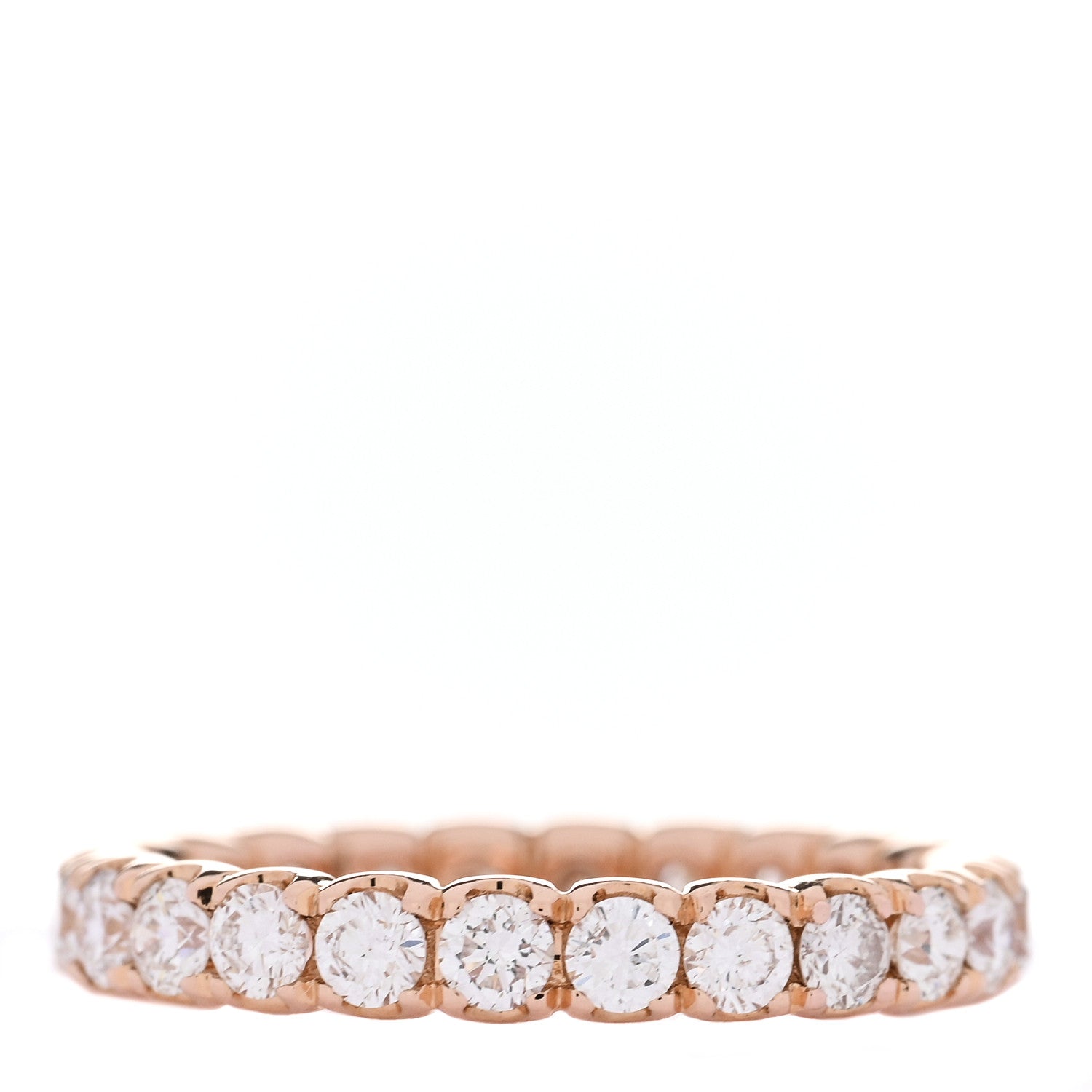 Parker & West by FASHIONPHILE 18K Rose Gold Diamond 1.08ct Full Eternity Band Ring 53 6.25 3 of 4