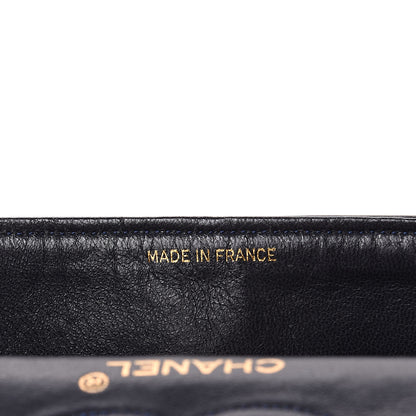 Chanel Lambskin Quilted Medium Double Flap Navy 7 of 17