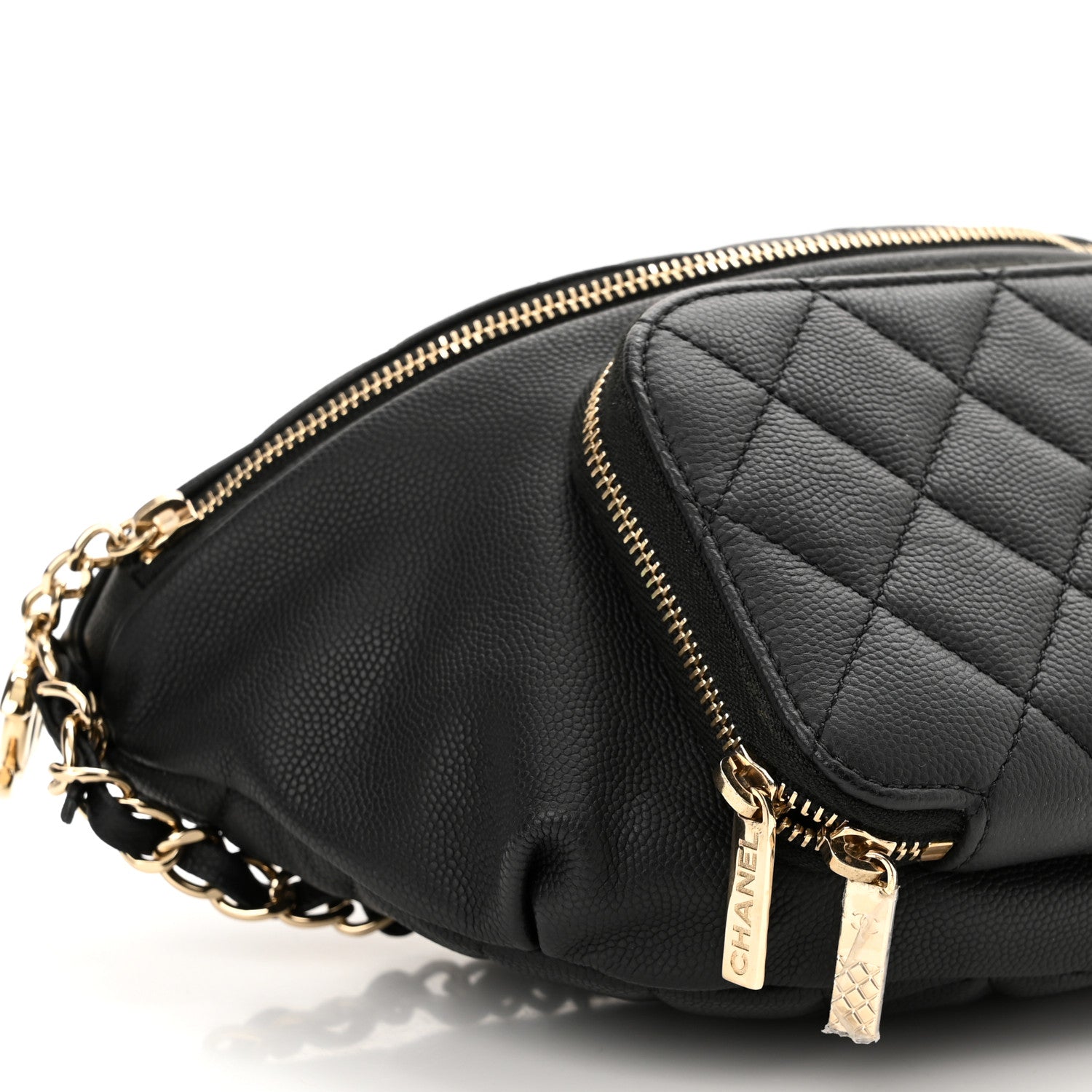 Chanel Caviar Quilted Business Affinity Waist Belt Bag Black 8 of 10