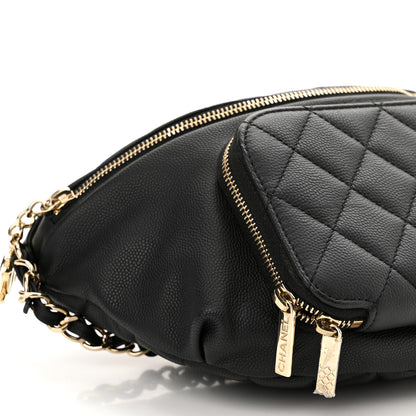 Chanel Caviar Quilted Business Affinity Waist Belt Bag Black 8 of 10