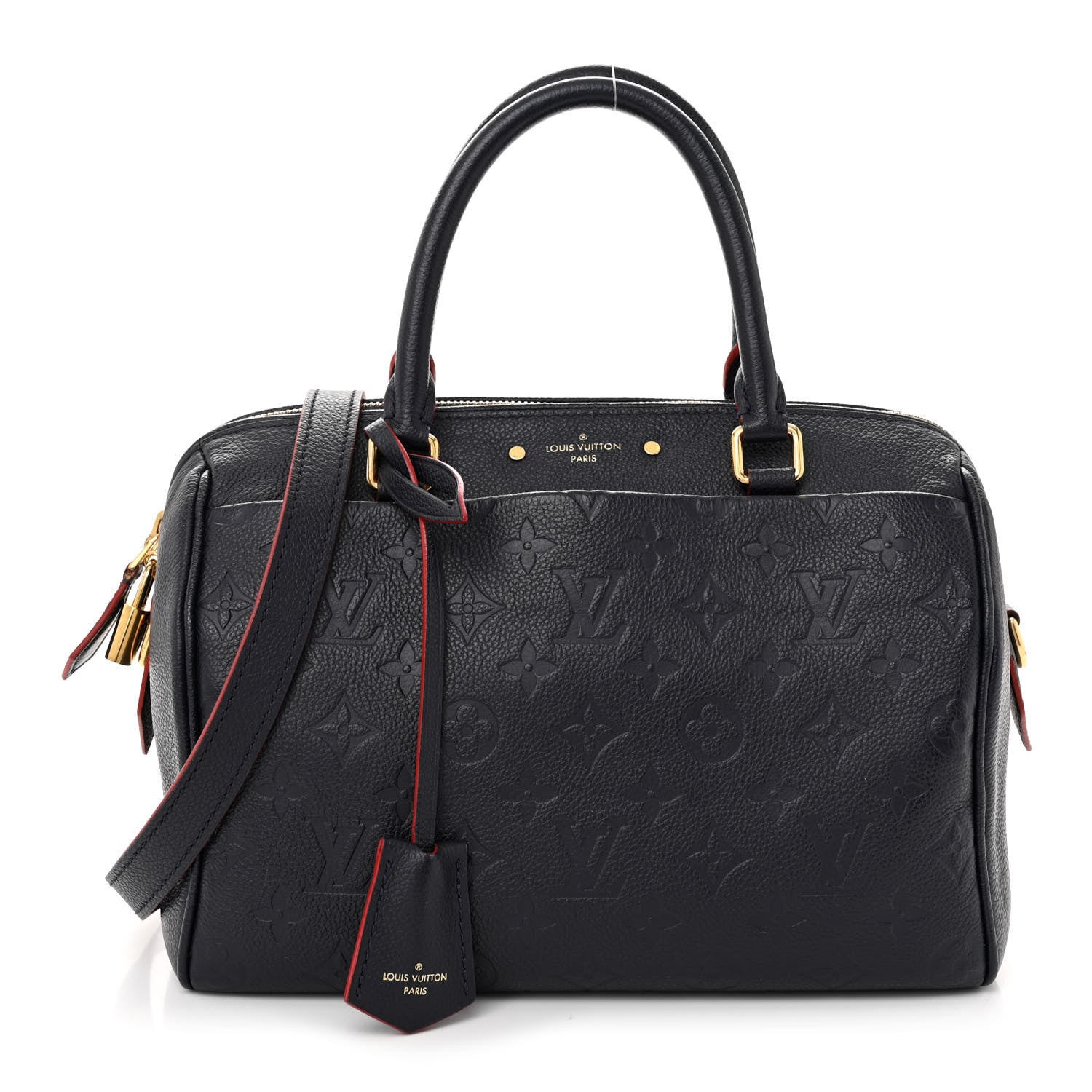 Louis Vuitton Empreinte Speedy Bandouliere 25 NM Marine Rouge 1 of 10