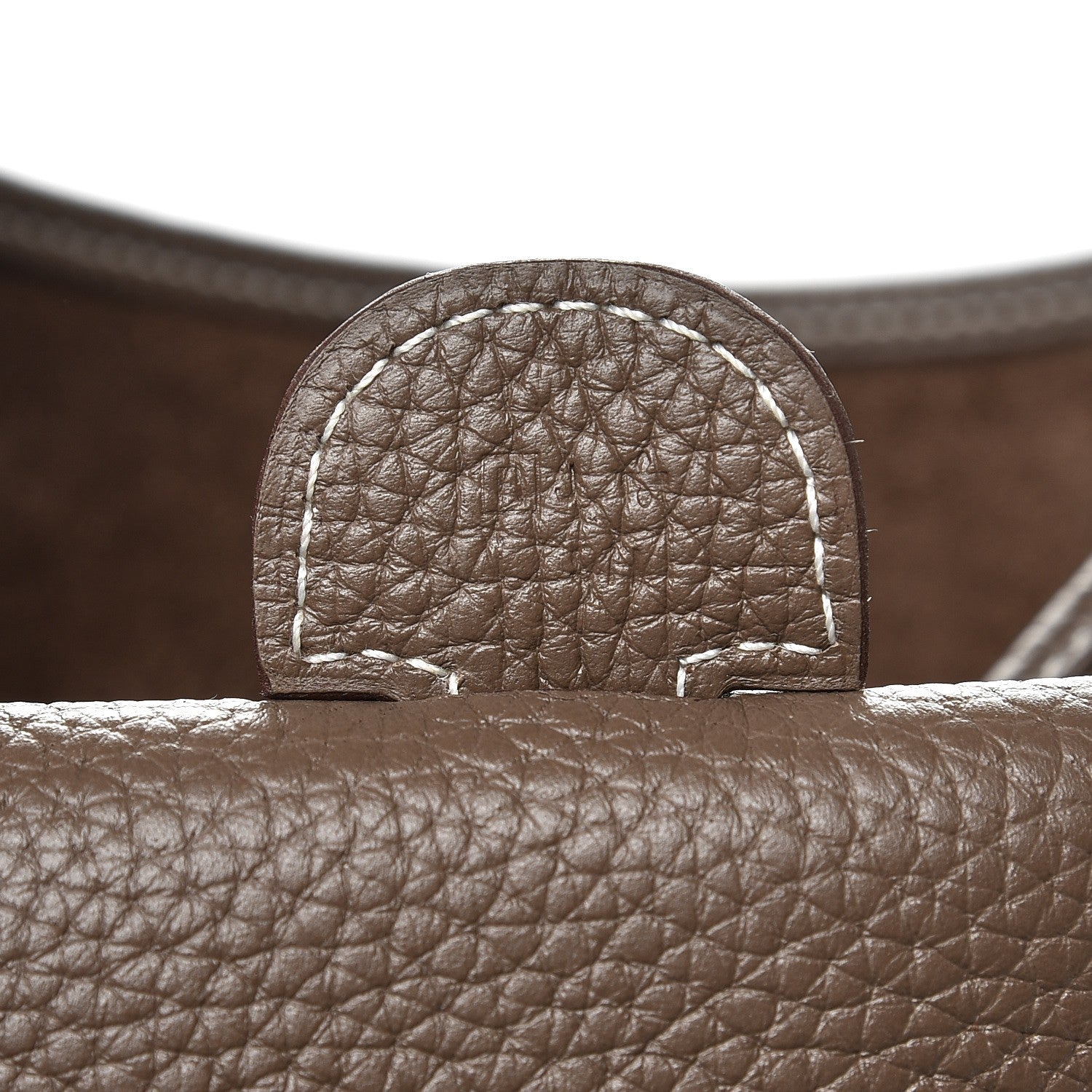 Hermes Taurillon Clemence Evelyne III GM Etoupe 7 of 8