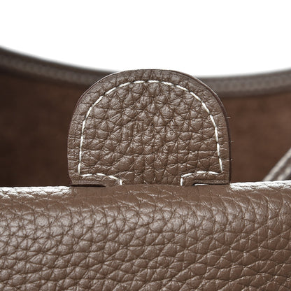 Hermes Taurillon Clemence Evelyne III GM Etoupe 7 of 8