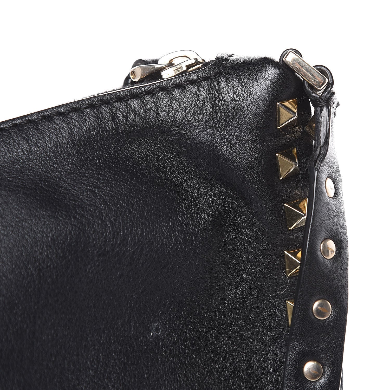Valentino Garavani Vitello Rockstud Hobo Black 11 of 14