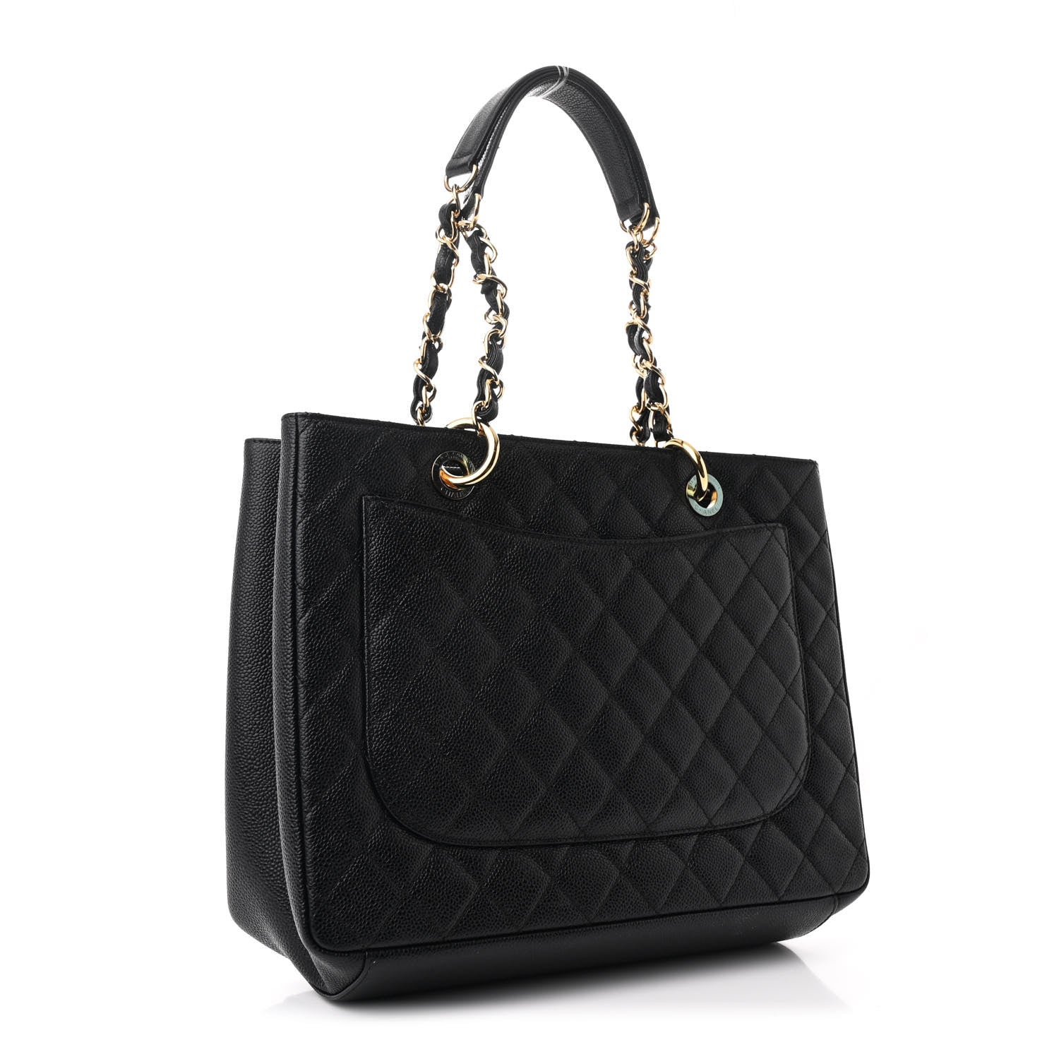 Chanel Caviar Quilted Grand Shopping Tote GST Black 3 of 13