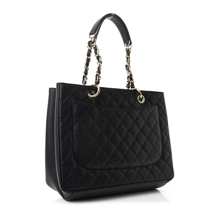Chanel Caviar Quilted Grand Shopping Tote GST Black 3 of 13
