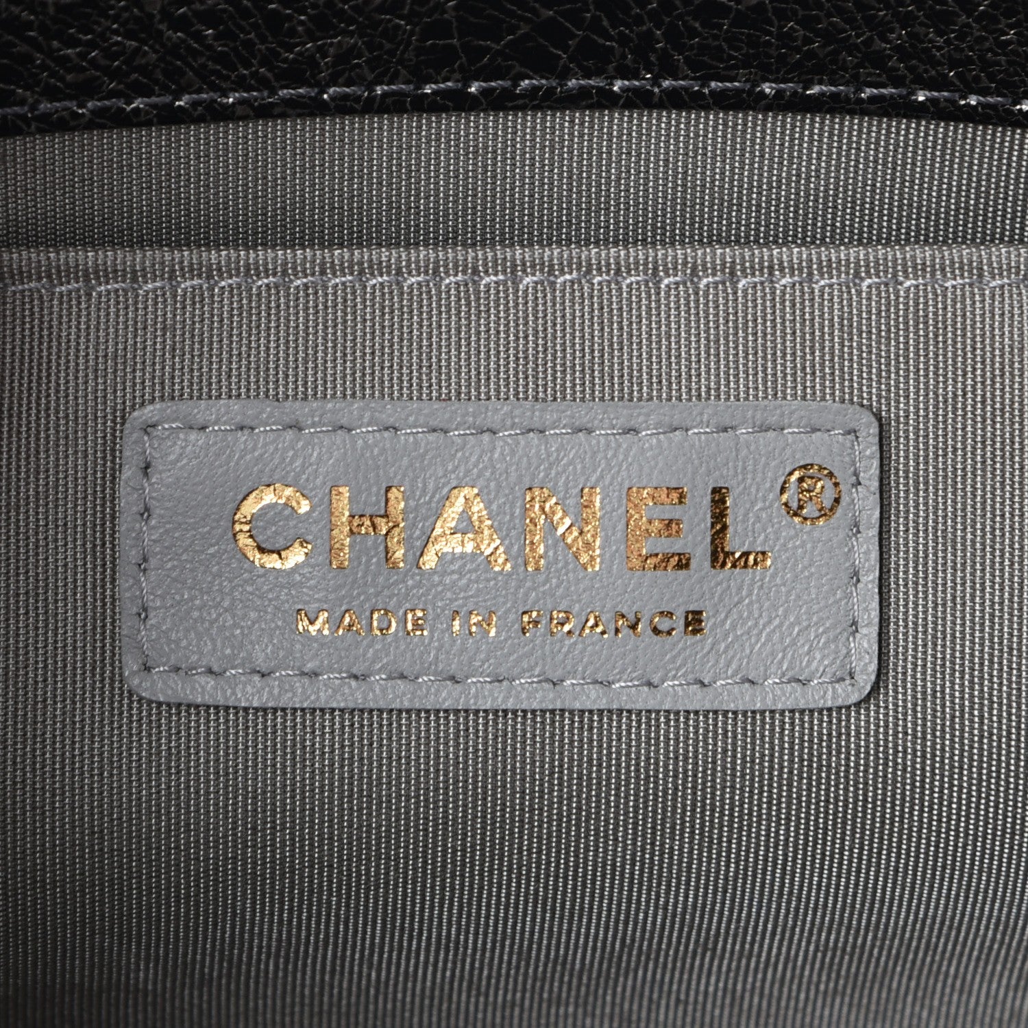 Chanel Cracked Metallic Calfskin Quilted Medium Boy Flap Silver 7 of 9