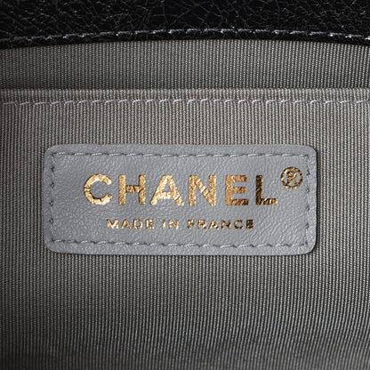 Chanel Cracked Metallic Calfskin Quilted Medium Boy Flap Silver 7 of 9