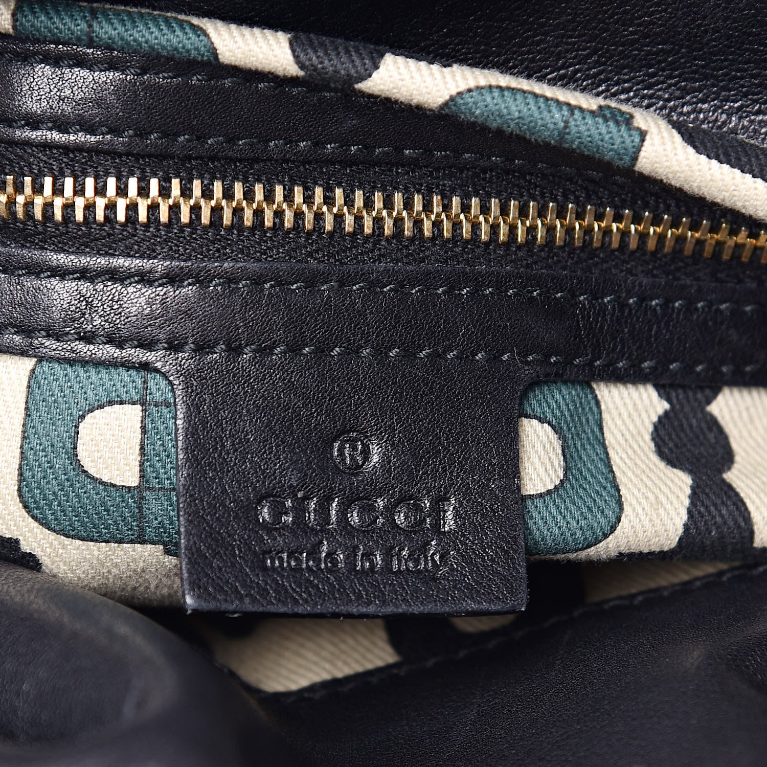 Gucci Guccissima Medium Hysteria Top Handle Bag Black 6 of 16