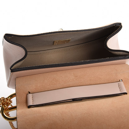 Chloe Suede Calfskin Mini Drew Shoulder Bag Cement Pink 5 of 6