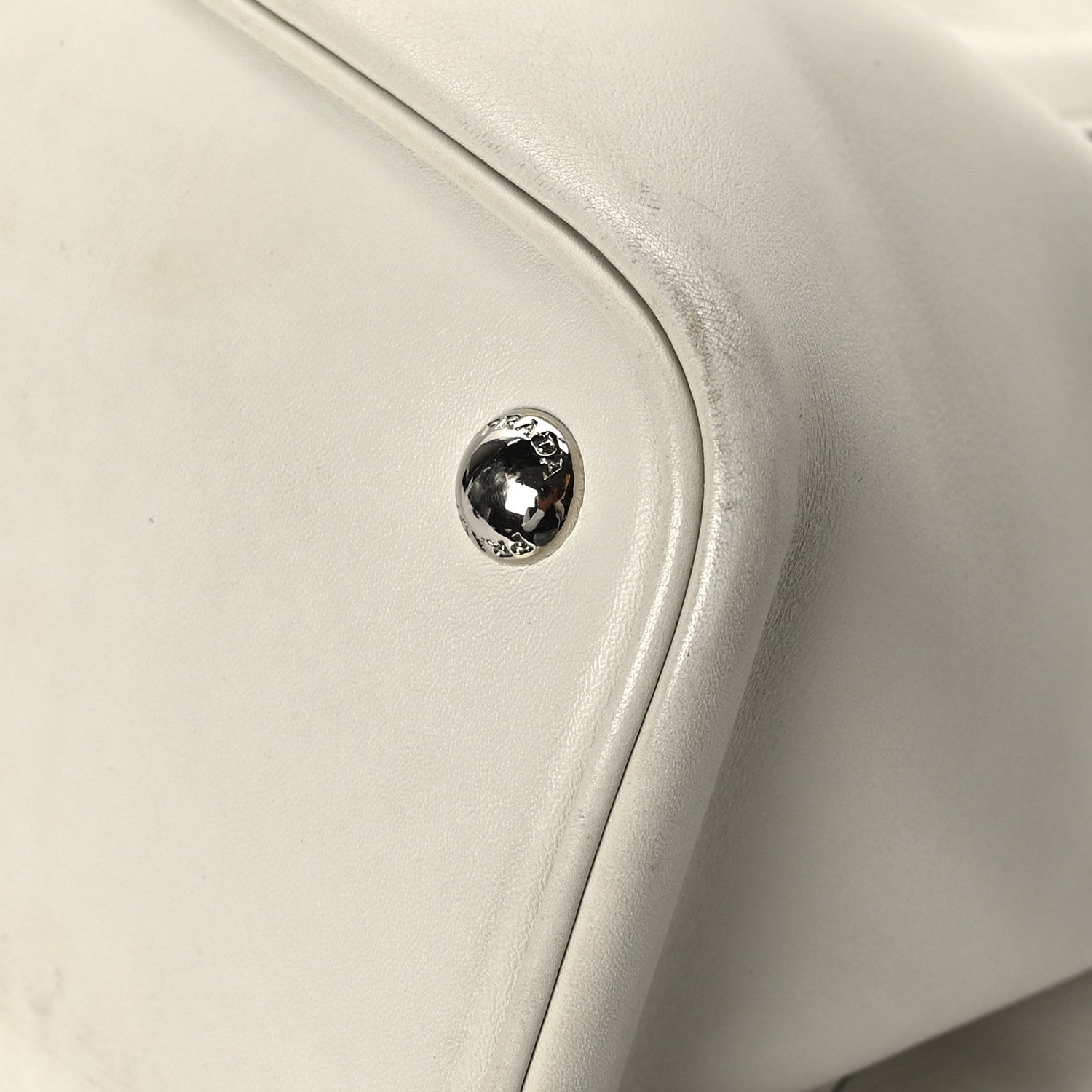 Prada City Calf Large Double Bag Talco 8 of 13