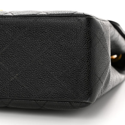 Chanel Caviar Quilted Jumbo Single Flap Black 10 of 15