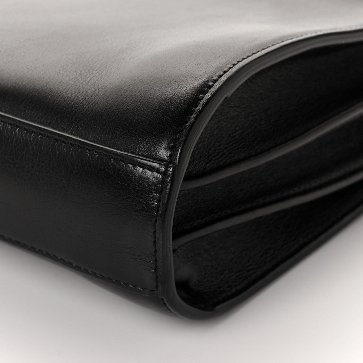 Saint Laurent Calfskin Sac De Jour Clutch Black 11 of 13