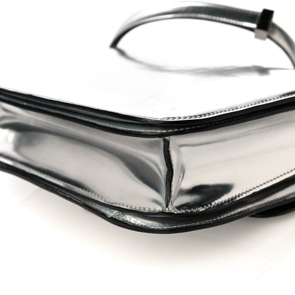 Celine Mirror Box Calfskin Medium Classic Box Flap Bag Silver 16 of 24