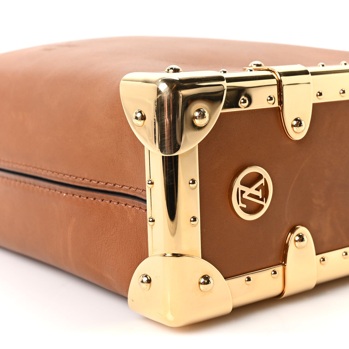 Calfskin Side Trunk MM Tan