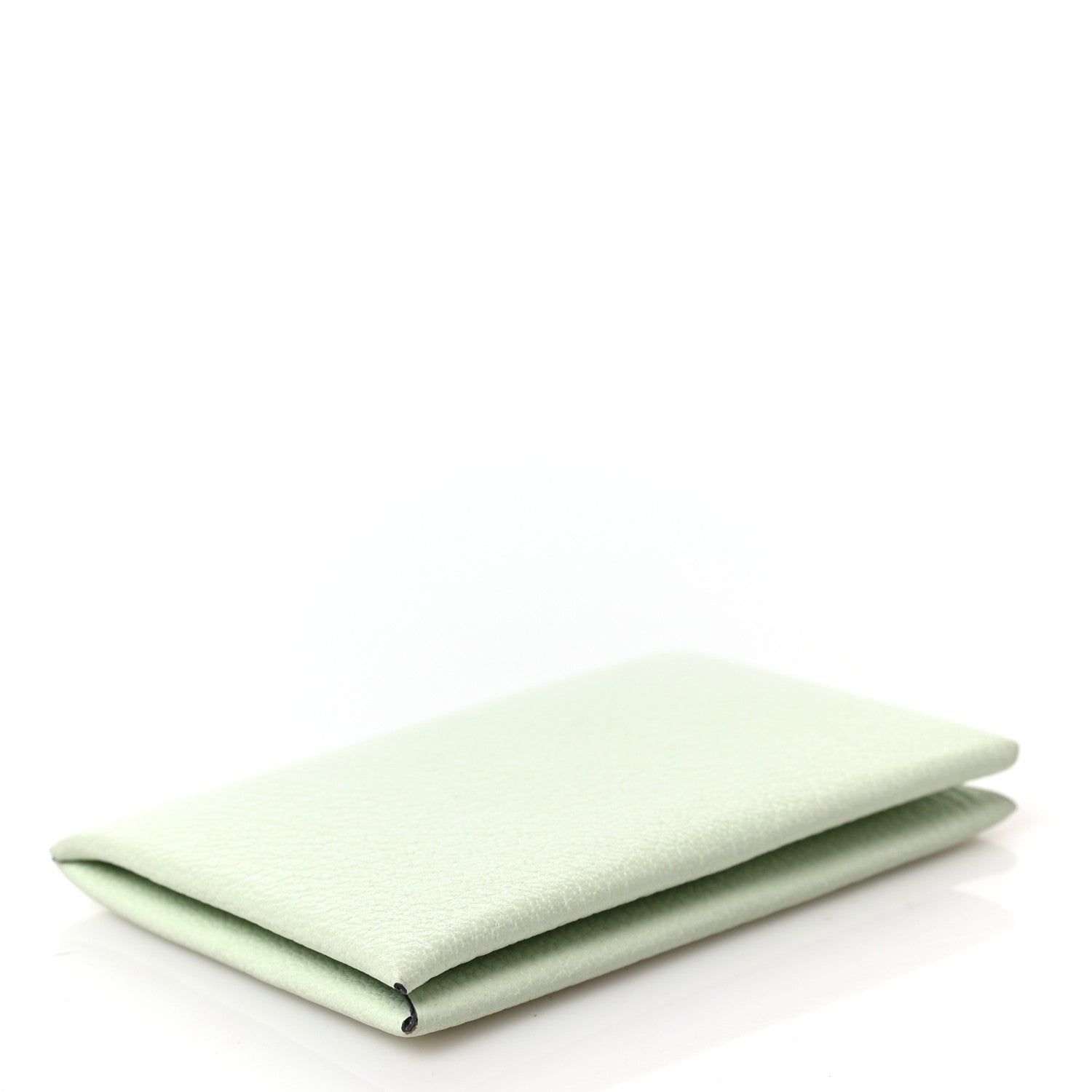 Hermes Chevre Mysore Verso Calvi Card Case Vert Fizz Bleu Zephyr 4 of 6