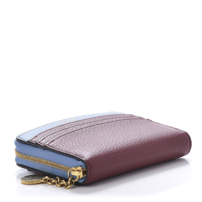 Mulberry Small Classic Grain Calfskin Small Curved Zip Around Wallet Crimson 4 of 9
