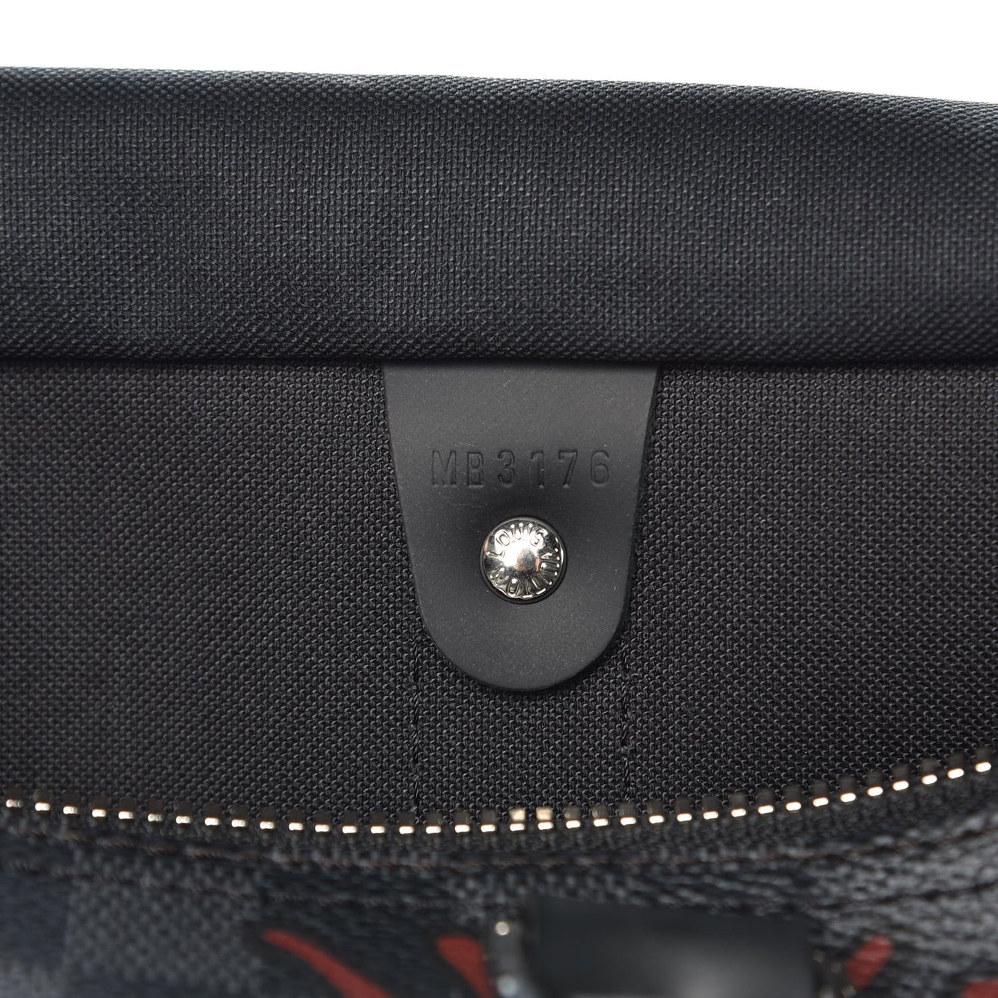 Damier Graphite Rope Keepall Bandouliere 45 Red