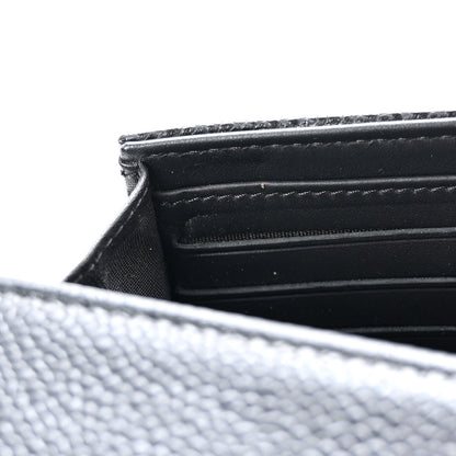 Chanel Caviar Timeless CC Large Gusset Flap Wallet Black 10 of 13