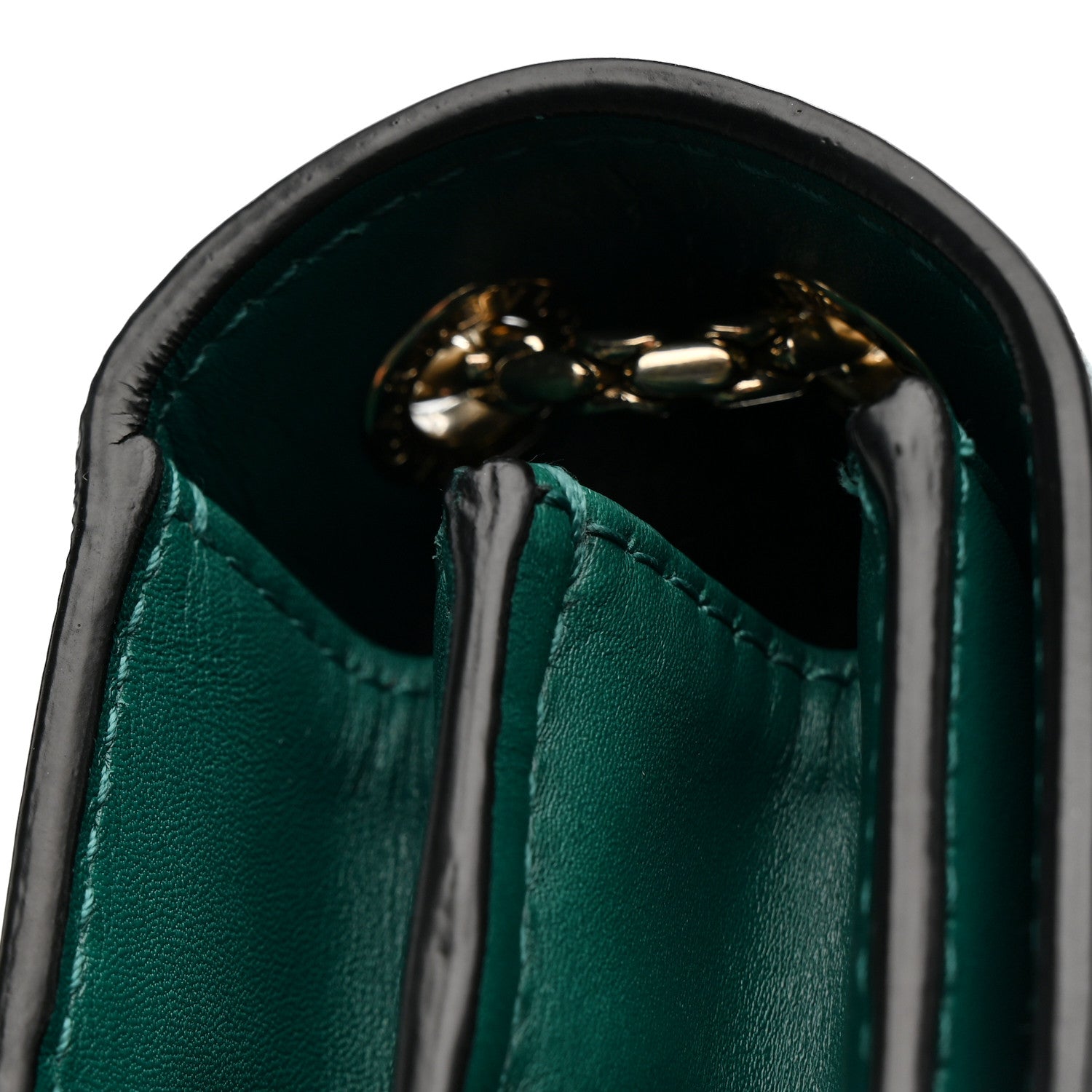Bulgari Calfskin Serpenti Forever Shoulder Bag Emerald Green 14 of 16