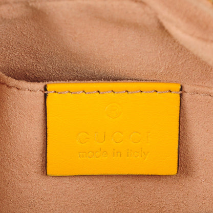 Gucci Calfskin Matelasse Mini GG Marmont Chain Shoulder Bag Stone Topaz 6 of 8