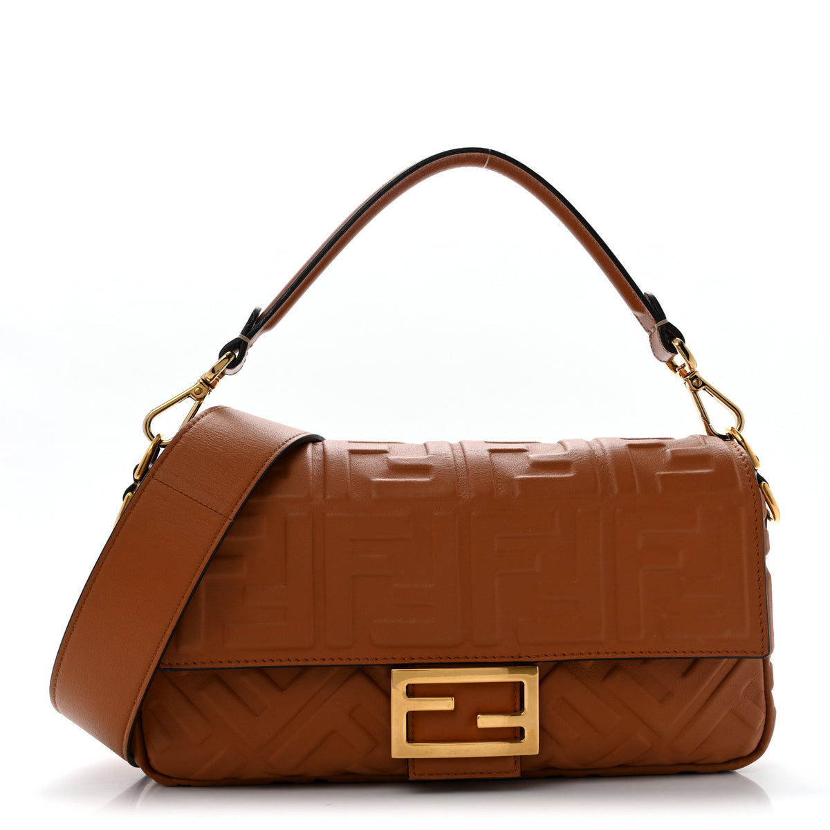 Nappa FF 1974 Embossed Baguette Coloniale