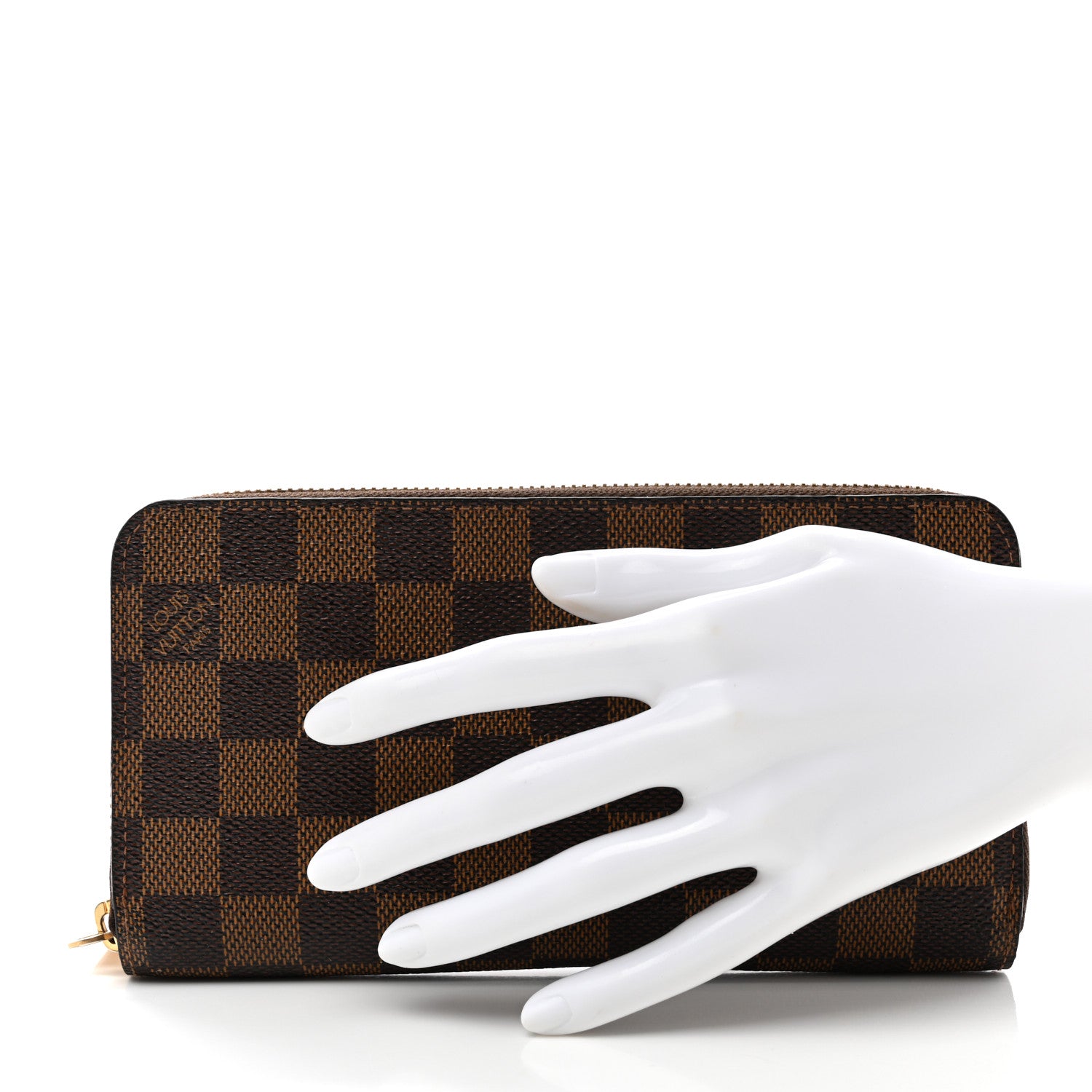 Louis Vuitton Damier Ebene Zippy Wallet 2 of 9