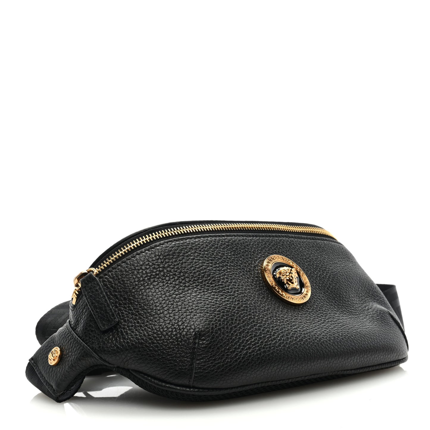 Grained Calfskin Vanitas Medea Belt Bag Black