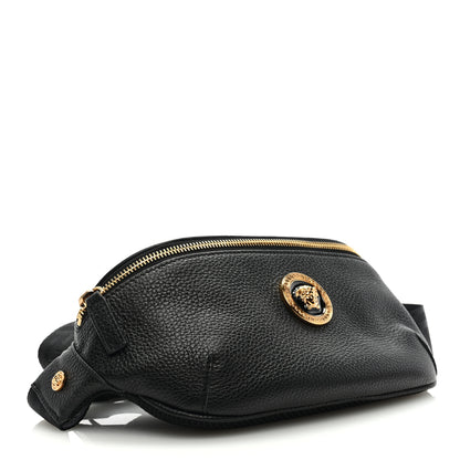Versace Grained Calfskin Vanitas Medea Belt Bag Black 4 of 8