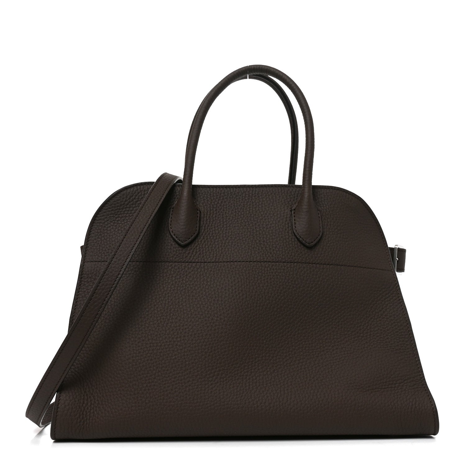 The Row Matte Grained Calfskin Soft Margaux 12 Deep Brown 1 of 9