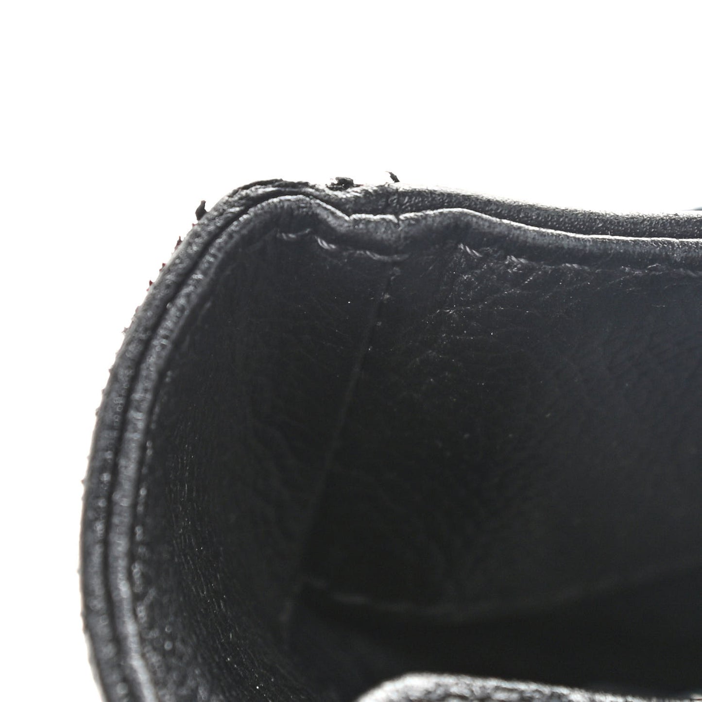 Calfskin Cerf Executive Shopper Tote Black