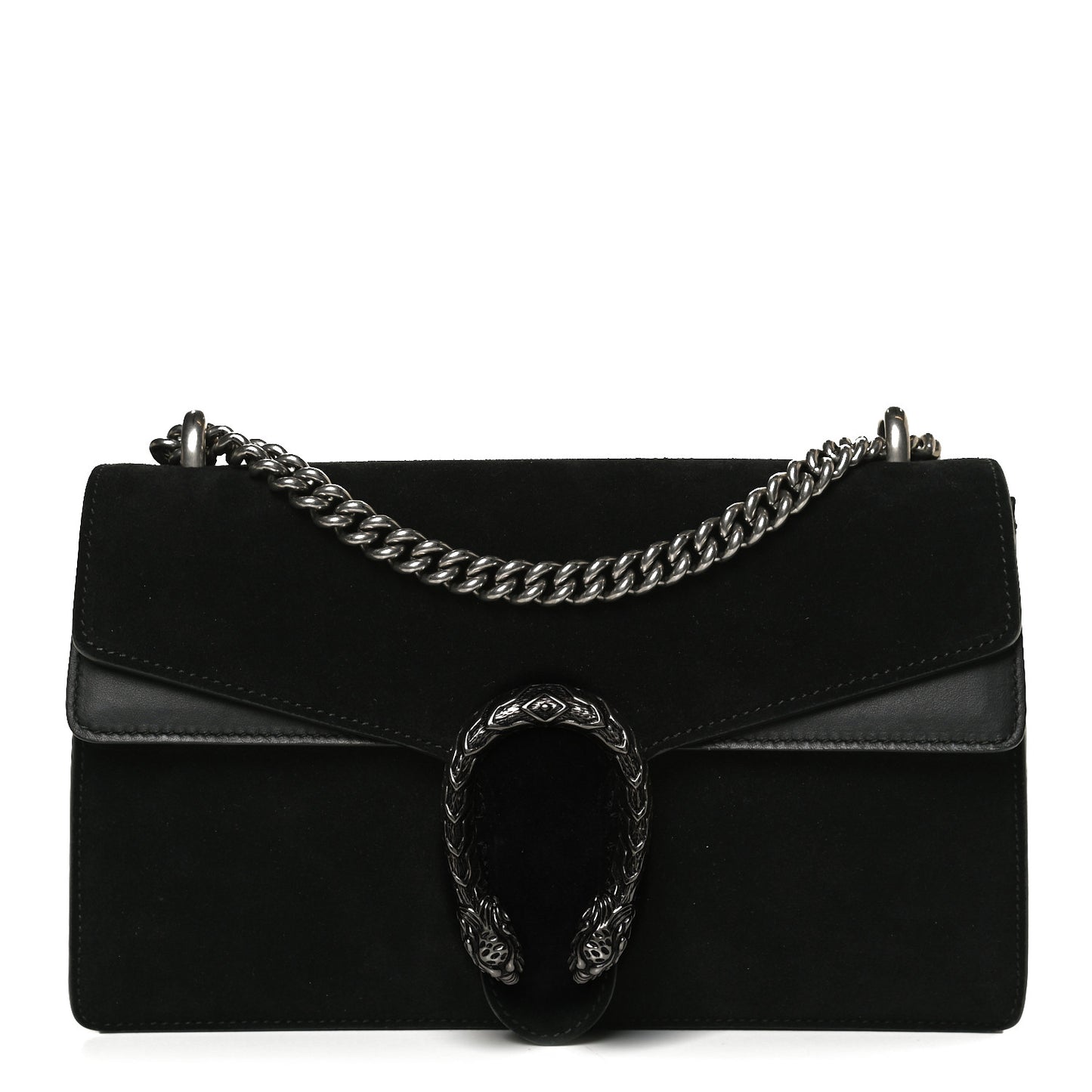 Suede Small Dionysus Shoulder Bag Black