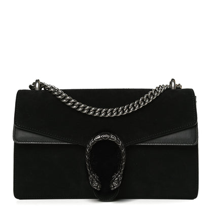 Gucci Suede Small Dionysus Shoulder Bag Black 1 of 12