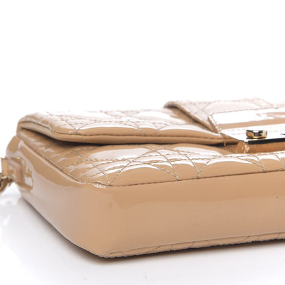 Christian Dior Patent Cannage New Lock Pouch Beige 5 of 10