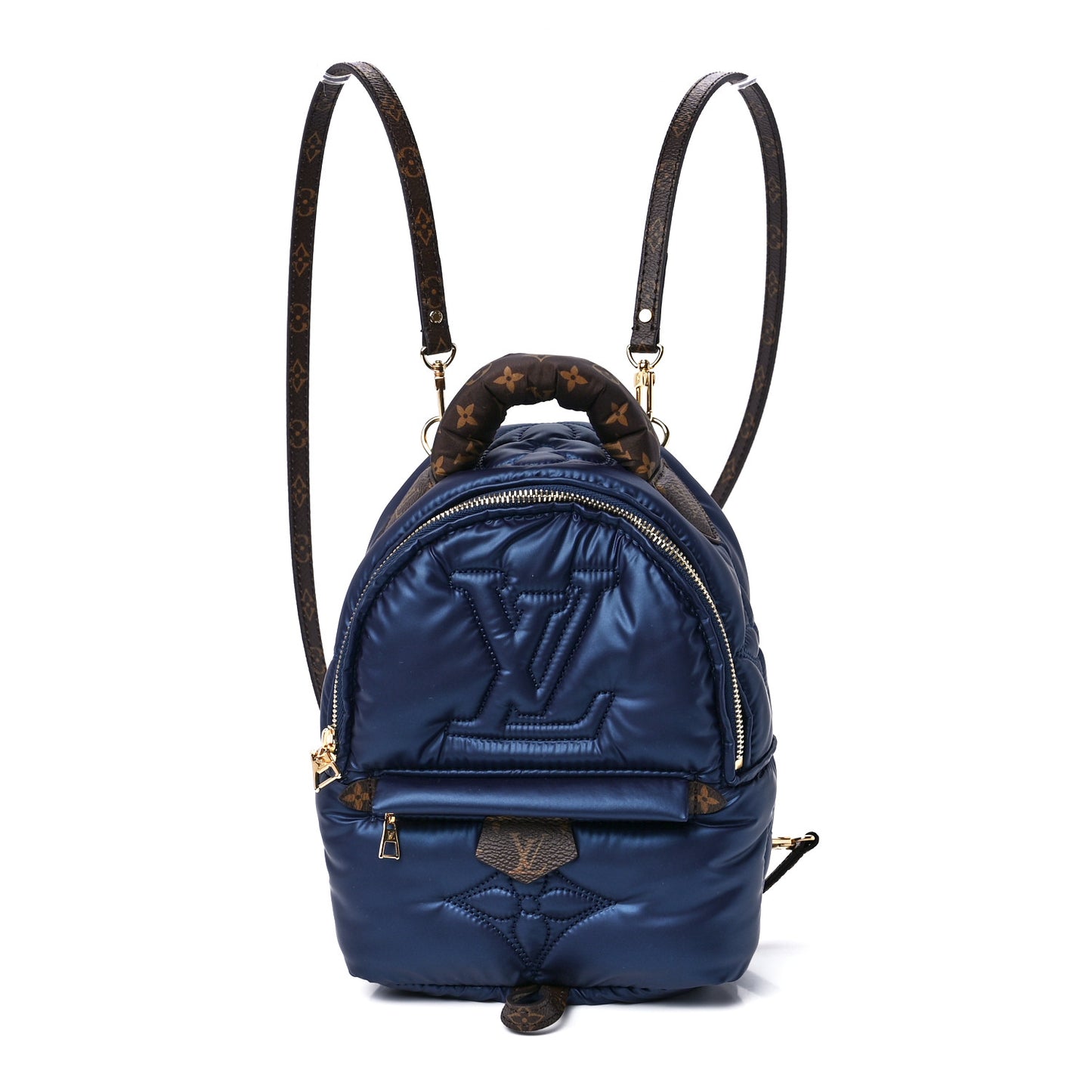 Econyl Mini Monogram Pillow Palm Springs Backpack Mini Navy