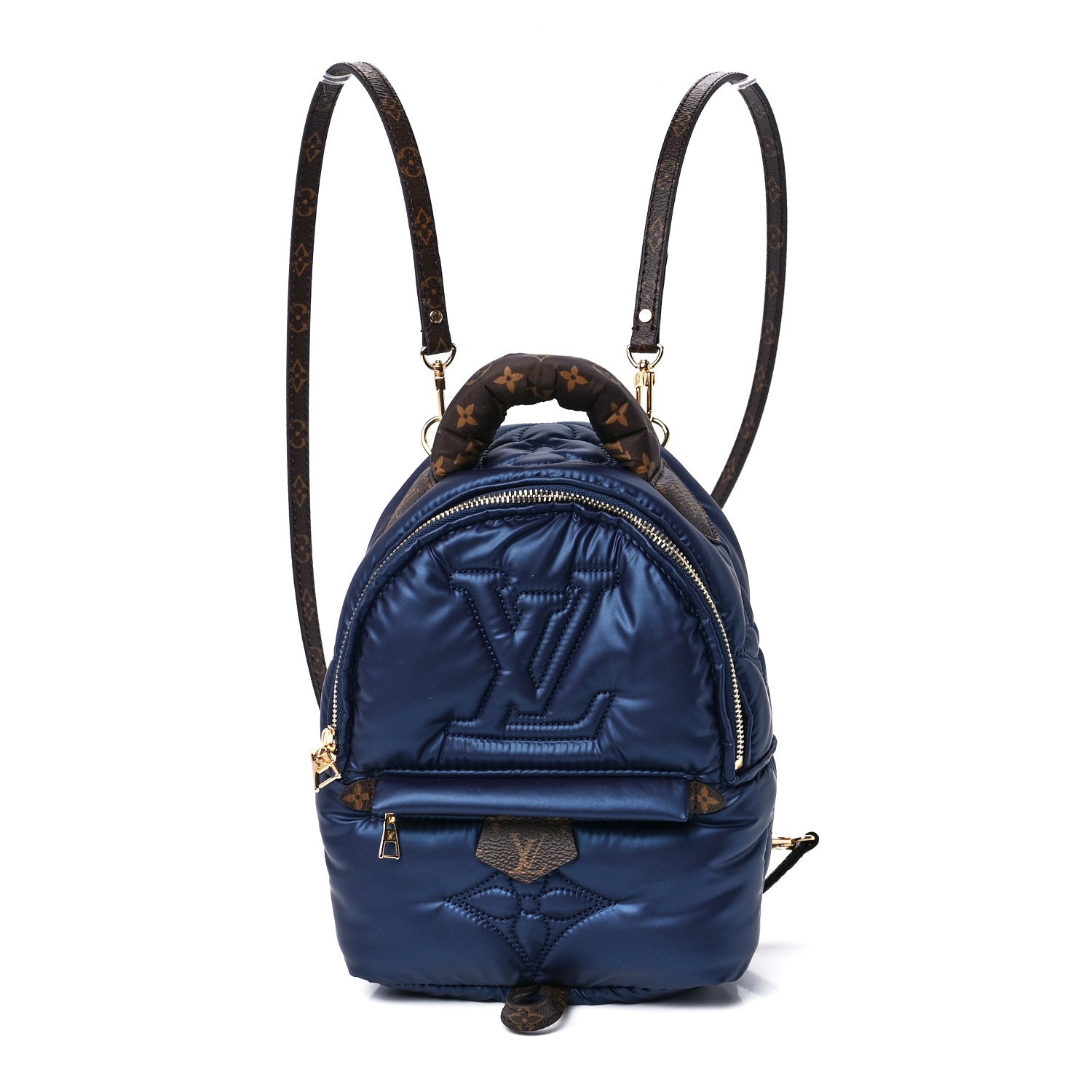 Louis Vuitton Econyl Mini Monogram Pillow Palm Springs Backpack Mini Navy 1 of 11