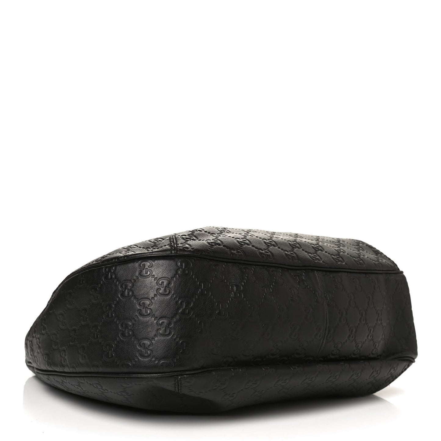 Guccissima Large New Ladies Web Hobo Black