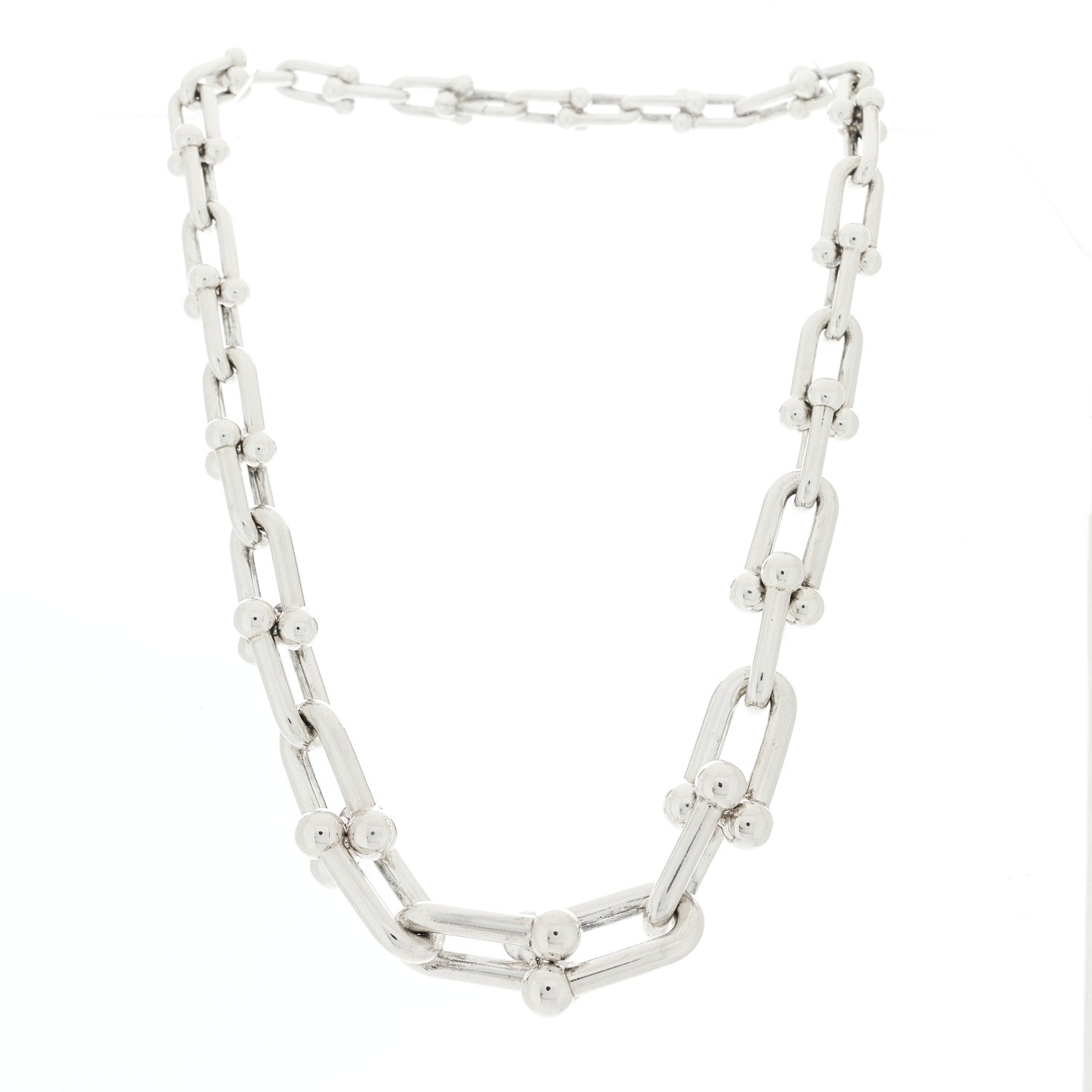 Tiffany Sterling Silver HardWear Graduated Link Necklace 3 of 4