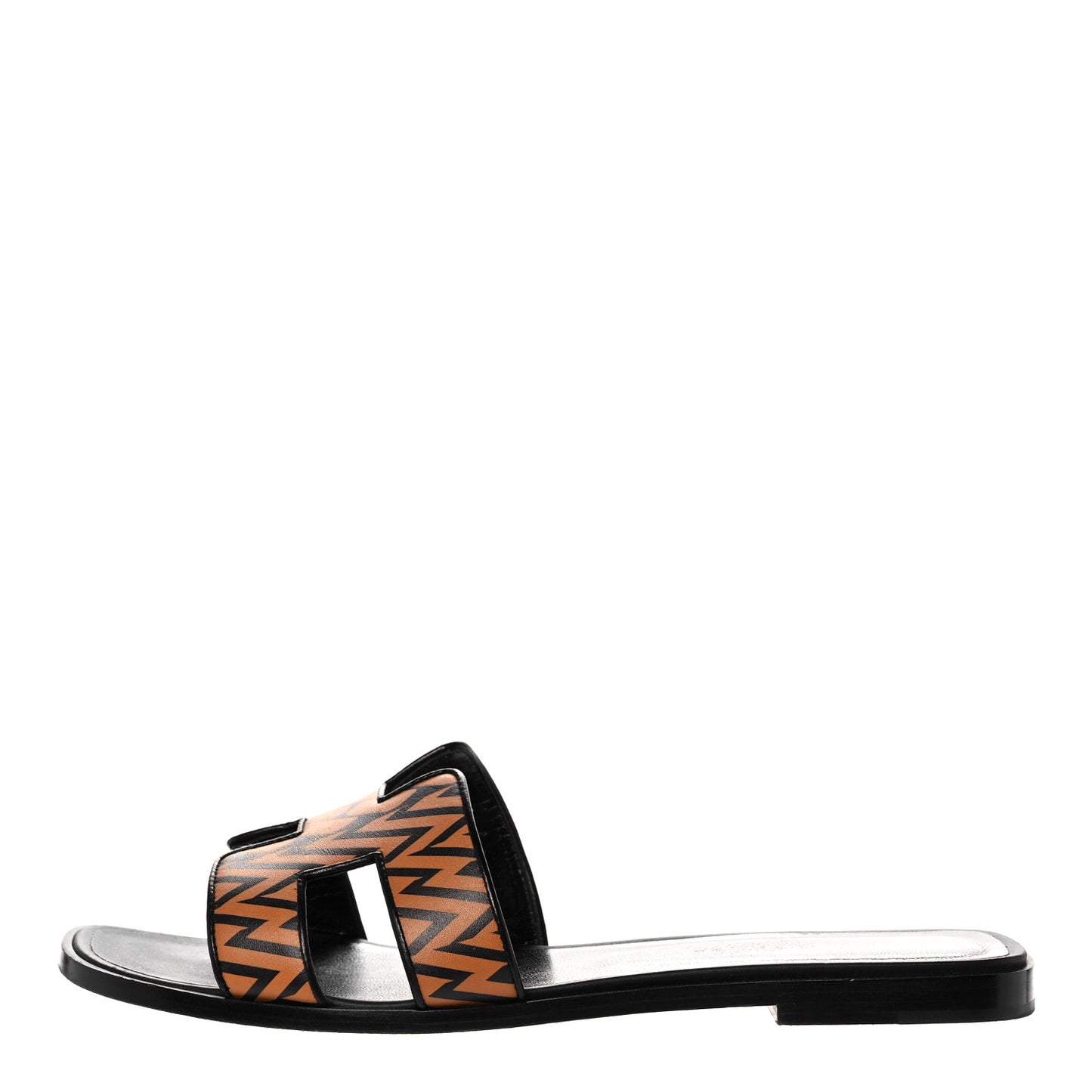 Calfskin Oran Sandals 39.5 Black Gold