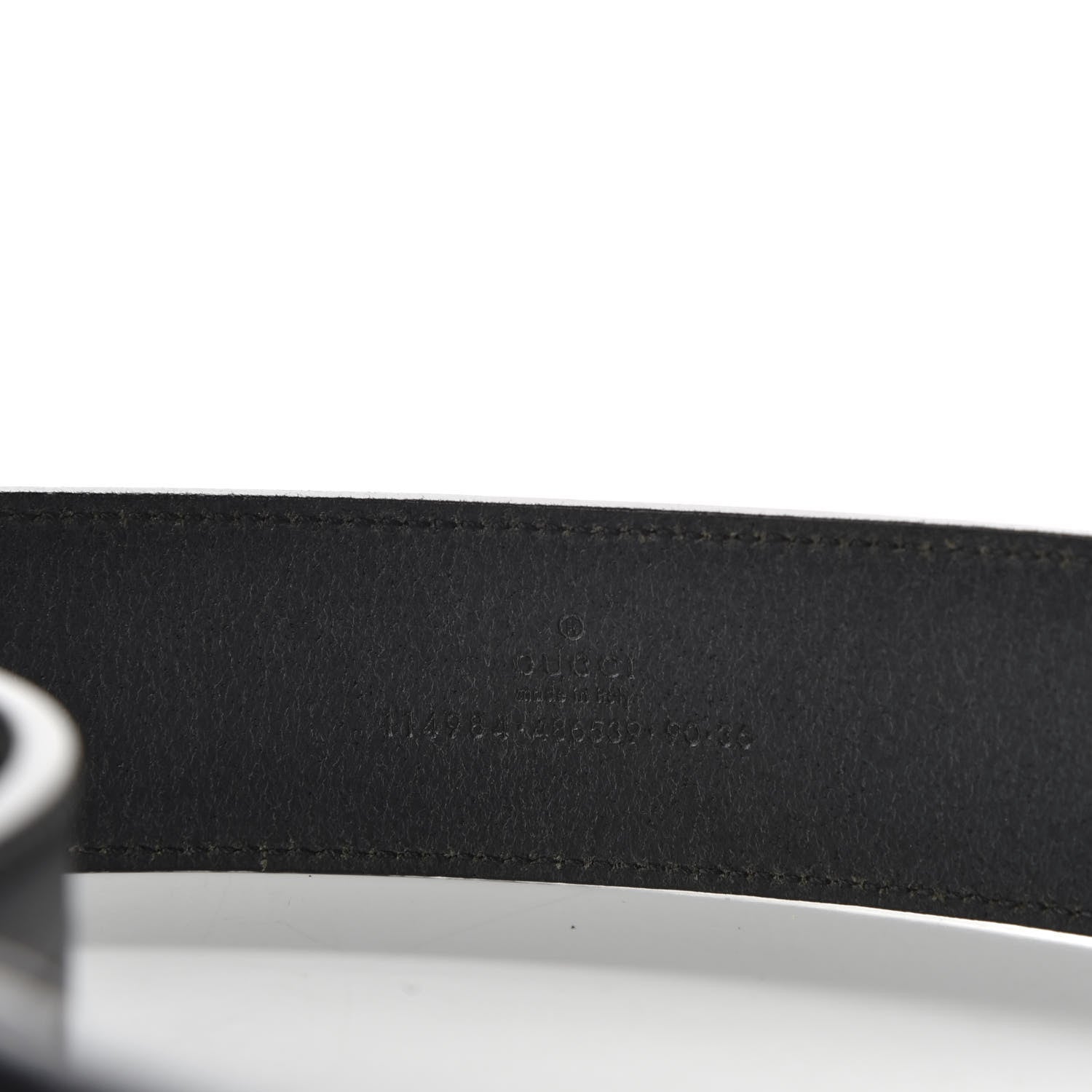 Gucci Calfskin Interlocking G 40mm Belt 90 36 Black 3 of 4