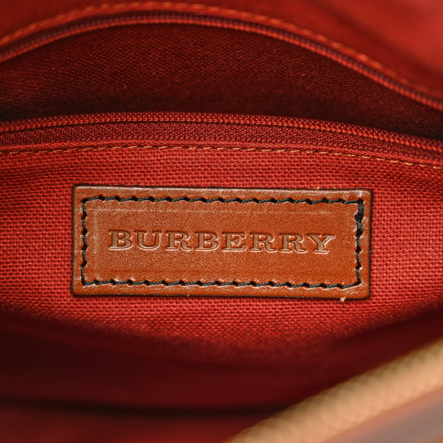 Burberry Haymarket Check Medium Alchester Bowling Bag Brown 6 of 14