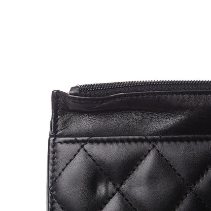 Chanel Calfskin Quilted Cambon Wallet On Chain WOC Black 13 of 14