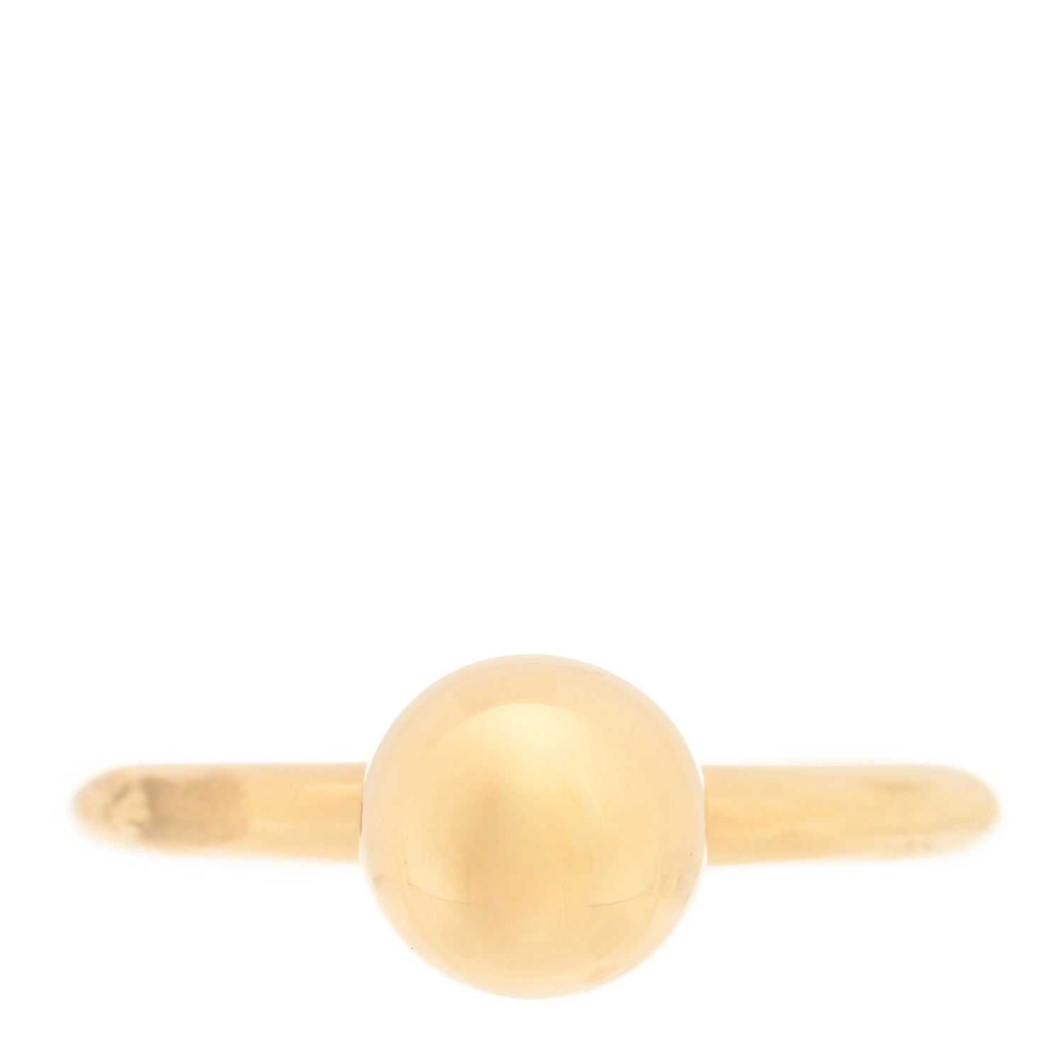 Tiffany 18K Yellow Gold 8mm Hardwear Ball Ring 54 7 1 of 5